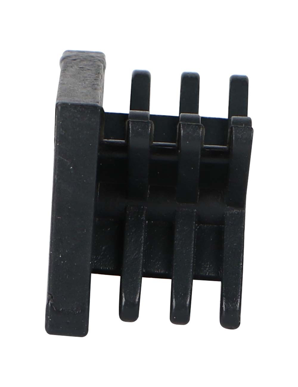 SQUARE PLASTIC INSERT TUBE BLACK 30 x 30 MM