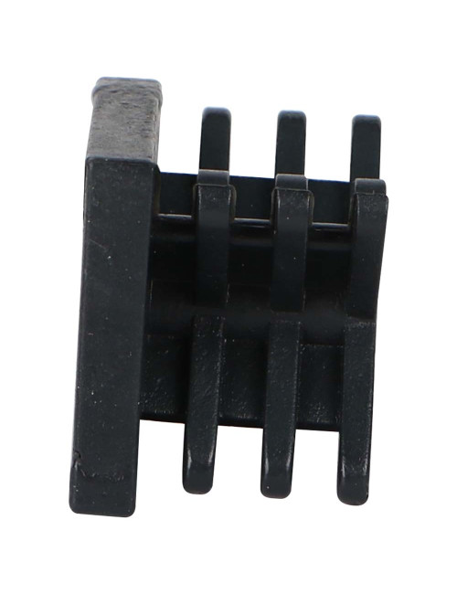 SQUARE PLASTIC INSERT TUBE BLACK 30 x 30 MM