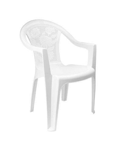 PLASTIC CHAIR FLOWER DESIN MULTI COLOR