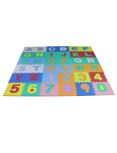 ربل ارضيات حروف+ارقام 30×30×1 سم 36 حبة طقم