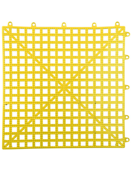 ارضيات بلاستيك 30 × 30 × 13ملى اصفر