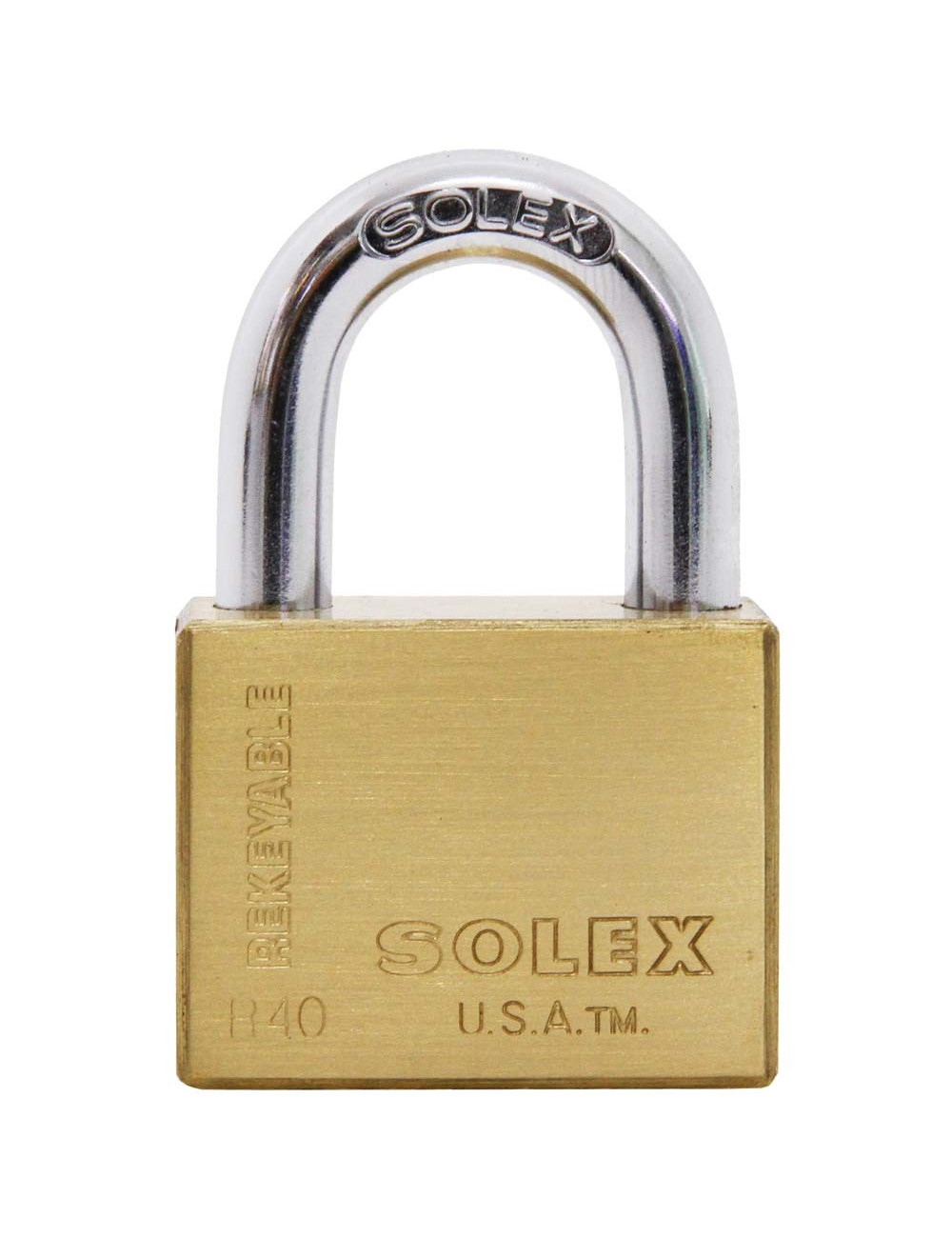 NO.R40 BRASS PADLOCK 40 MM H.D.