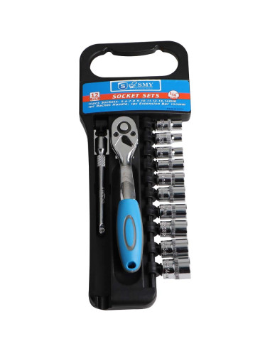 SMY SOCKET WRENCH 1/4" 12 PCS/SET