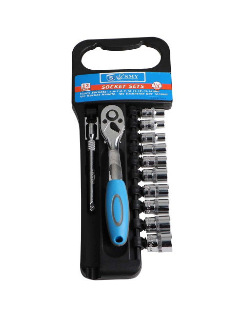 SMY SOCKET WRENCH 1/4" 12 PCS/SET