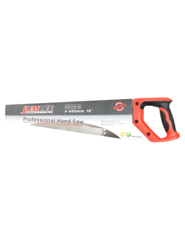JUMLEE 1734-18 WOOD HAND SAW PLASTIC HANDLE 18"