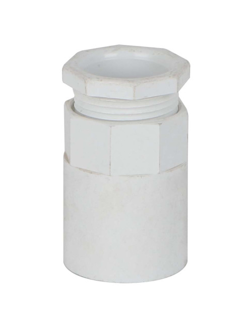 ELECTRIC FITTING ADAPTOR WHITE 1"
