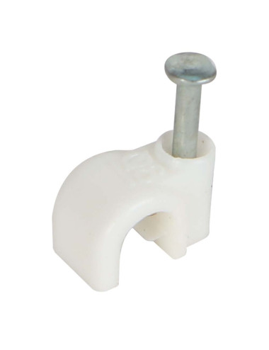 كلبس واير ابيض بلاستيك 6ملي SYR