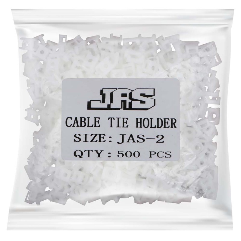 JAS-2 CABLE TIE HOLDER WHITE