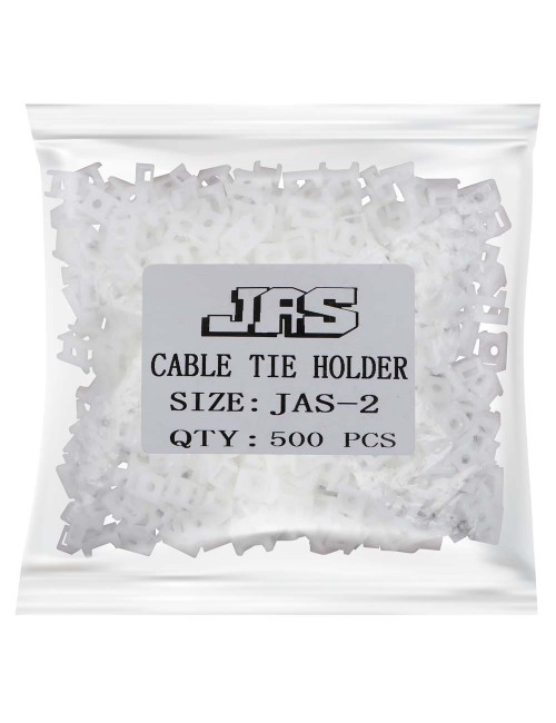 JAS-2 CABLE TIE HOLDER WHITE