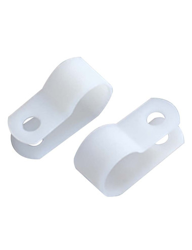 JAS R TYPE CABLE CLAMS WHITE 5/8 100PCS