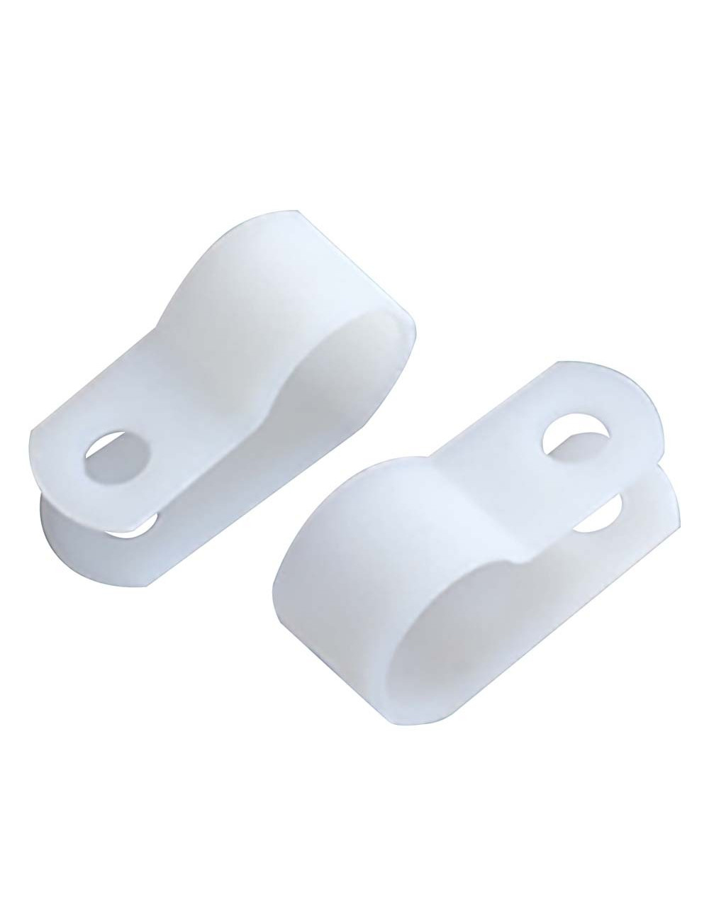 JAS R TYPE CABLE CLAMS WHITE 1/2 100PCS