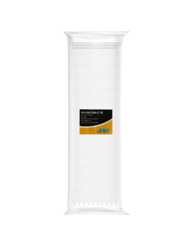 JAS NYLON CABLE TIE WHITE 8.8 X 500 MM 100PCS