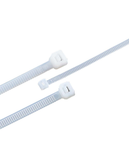 JAS NYLON CABLE TIE WHITE 8.8 X 400 MM 100PCS