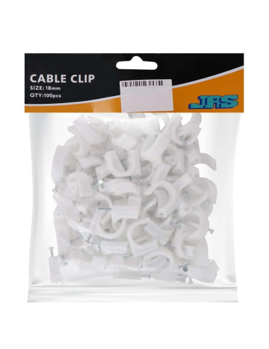 CHN كلبس واير ابيض بلاستيك 18 ملي JAS