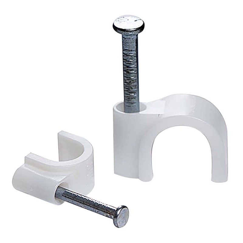 JAS CABLE CLIP WHITE 16 MM