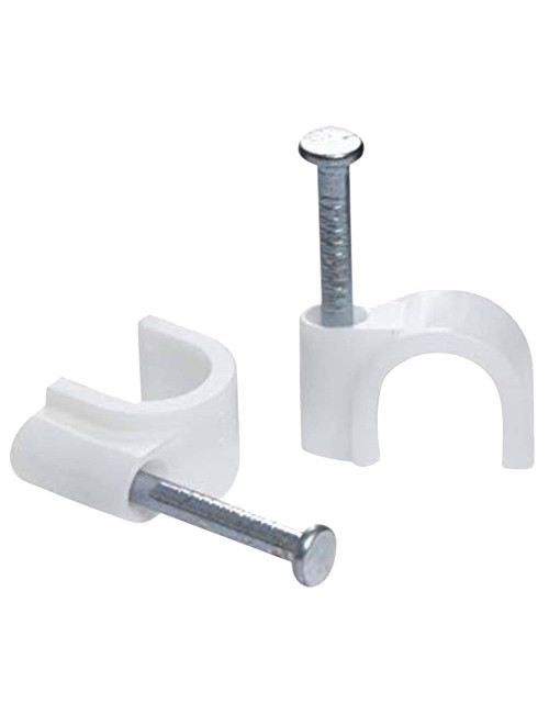 JAS CABLE CLIP WHITE 4 MM