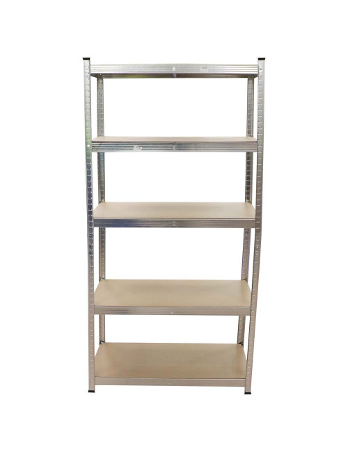 T20 GALV. STEEL SHELF WITH 5 WOOD SHELF 900 x 450 x 1800MM
