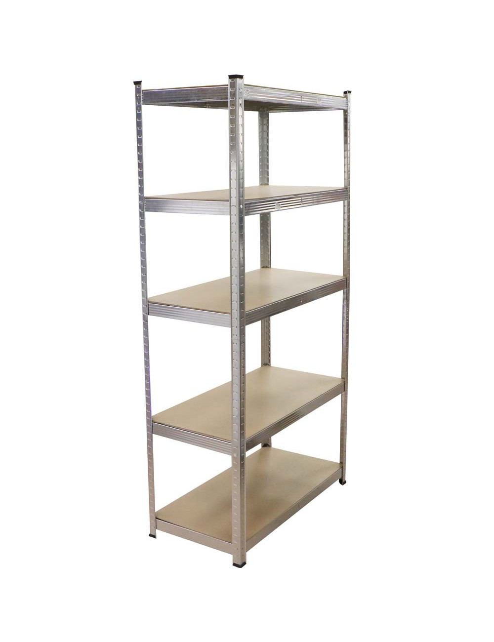 T20 GALV. STEEL SHELF WITH 5 WOOD SHELF 900 x 450 x 1800MM