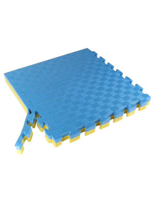EVA FOAM MAT BLUE / YELLOW 500 X 500 X 40 MM