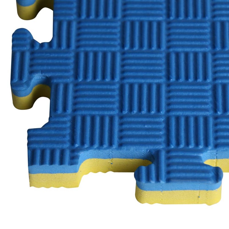 EVA FOAM MAT BLUE / YELLOW 500 X 500 X 20 MM