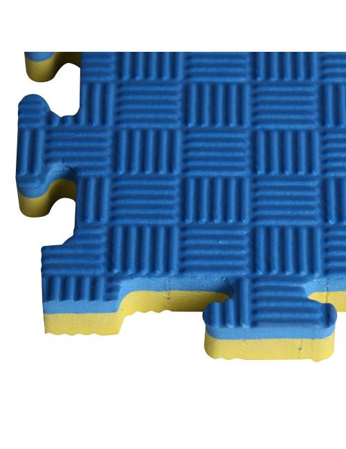 EVA FOAM MAT BLUE / YELLOW 500 X 500 X 20 MM