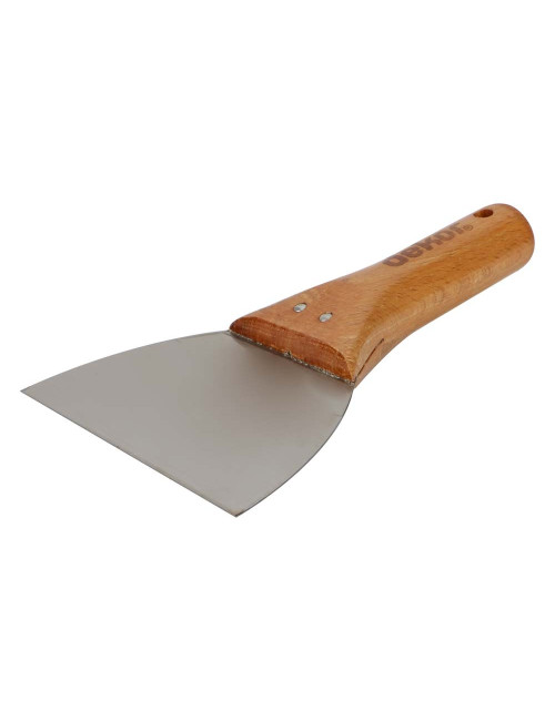 008 STEEL SCRAPER WOODEN HANDLE 14 CM