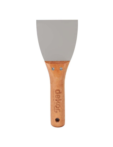 002 STEEL SCRAPER WOODEN HANDLE 8 CM