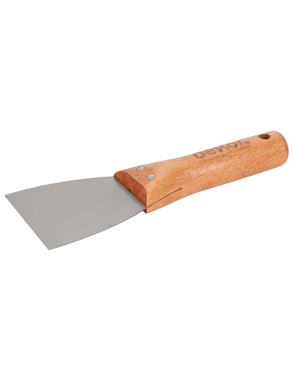 002 STEEL SCRAPER WOODEN HANDLE 8 CM