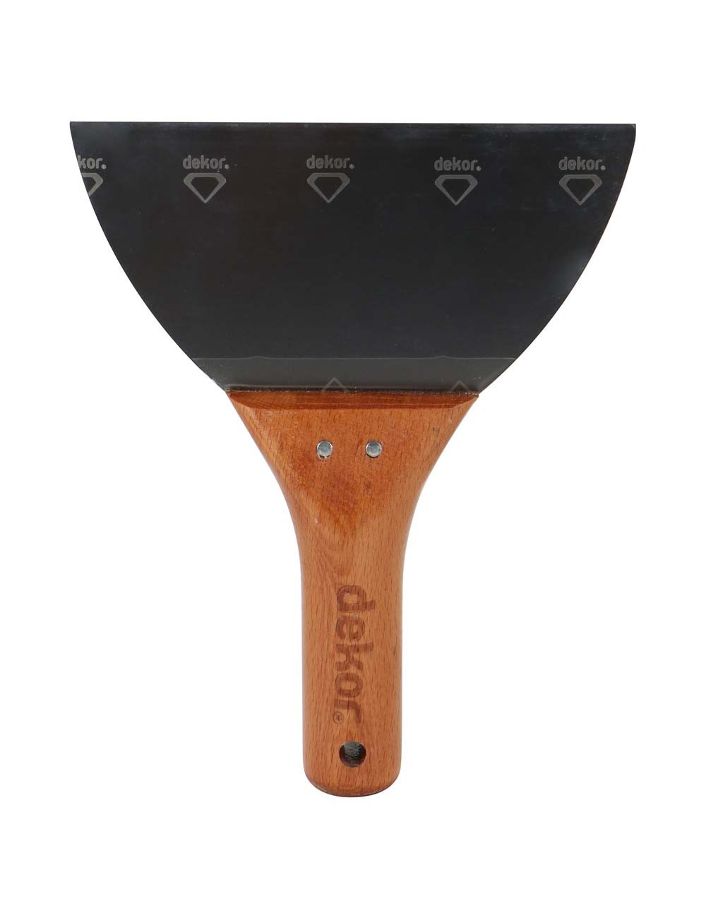 011 STAINLESS STEEL SCRAPER WOODEN HANDLE 7"
