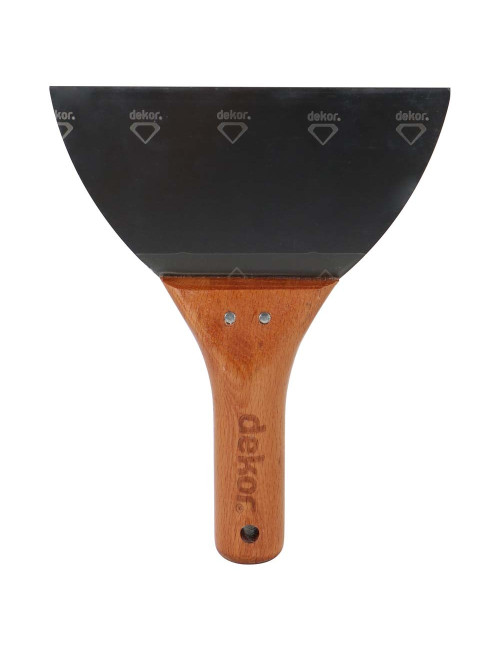 011 STAINLESS STEEL SCRAPER WOODEN HANDLE 7"
