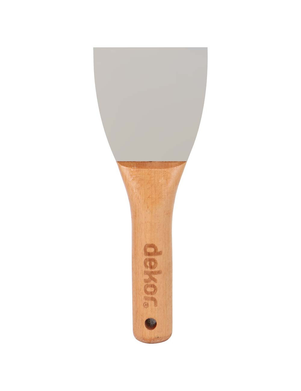 013 STAINLESS STEEL SCRAPER WOODEN HANDLE 3"