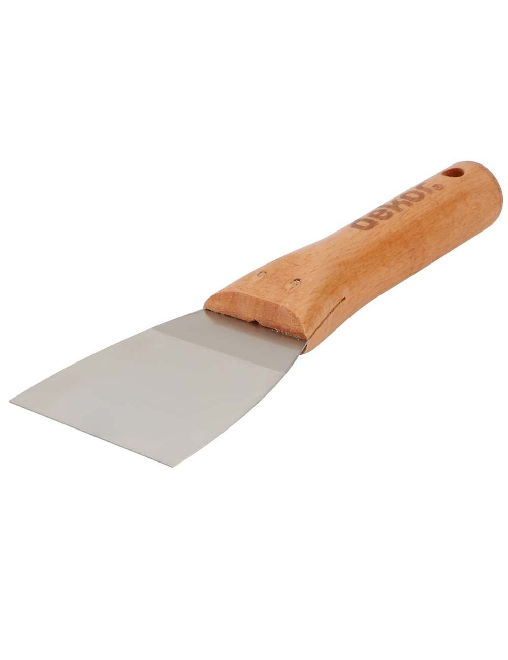 013 STAINLESS STEEL SCRAPER WOODEN HANDLE 3"