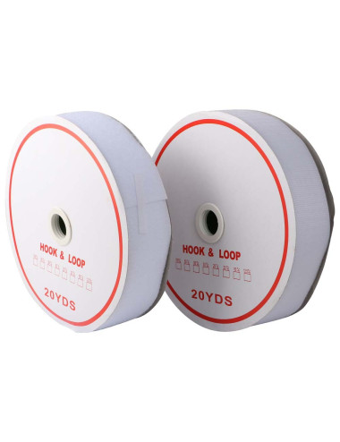 VELCRO TAPE WHITE/BLACK 2" x 20 YDS