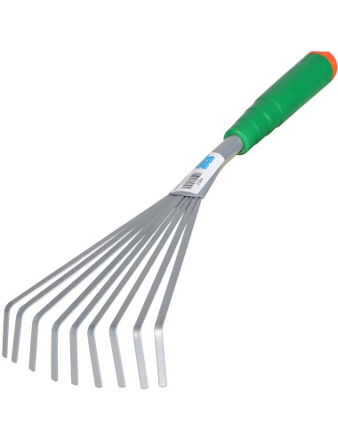 AB02 FIBERGLASS HANDLE GARDEN HAND RAKE 9T