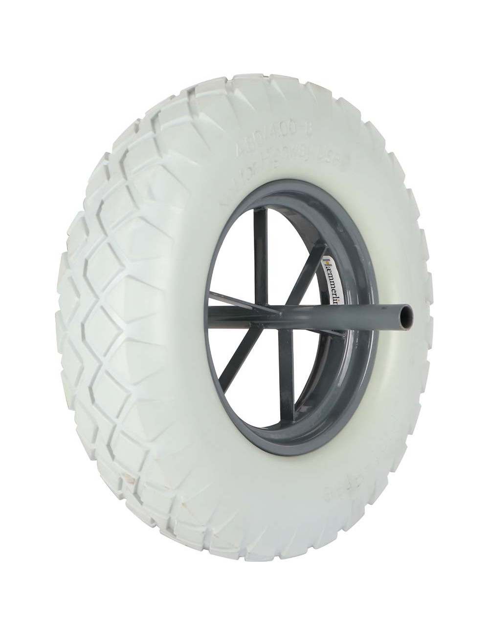 TUBELESS WHEEL GREY 16 x 4" FOR WHEELBARROW