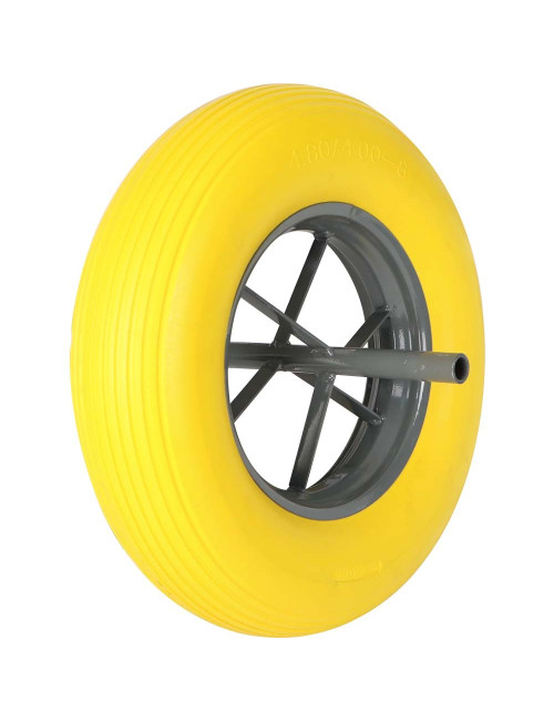 TUBELESS WHEEL 16 x 4" FOR WHEELBARROW RIB TYPE
