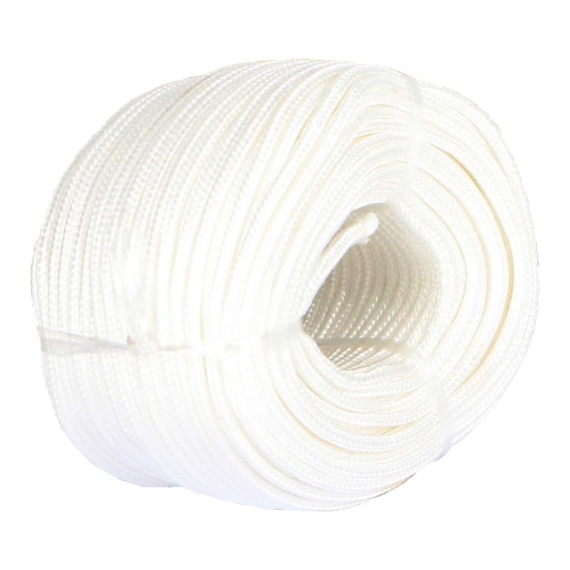 SILK ROPE BRAIDED 16 STRAND 4 MM x 50 YDS