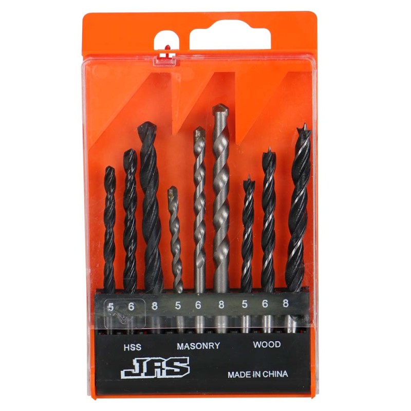 5MM-8MM طقم ريشة مشكل 9 قطعة CHN