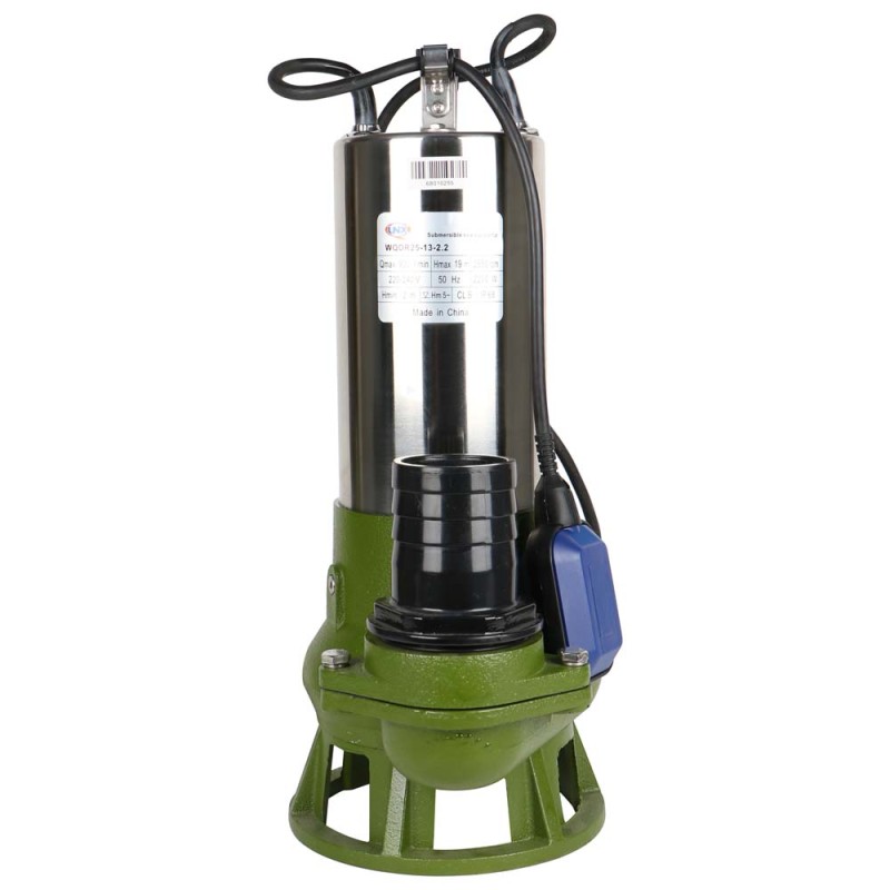 WQDR25-13-2.2 SUBMERSIBLE SEWAGE PUMP 3HP 3"