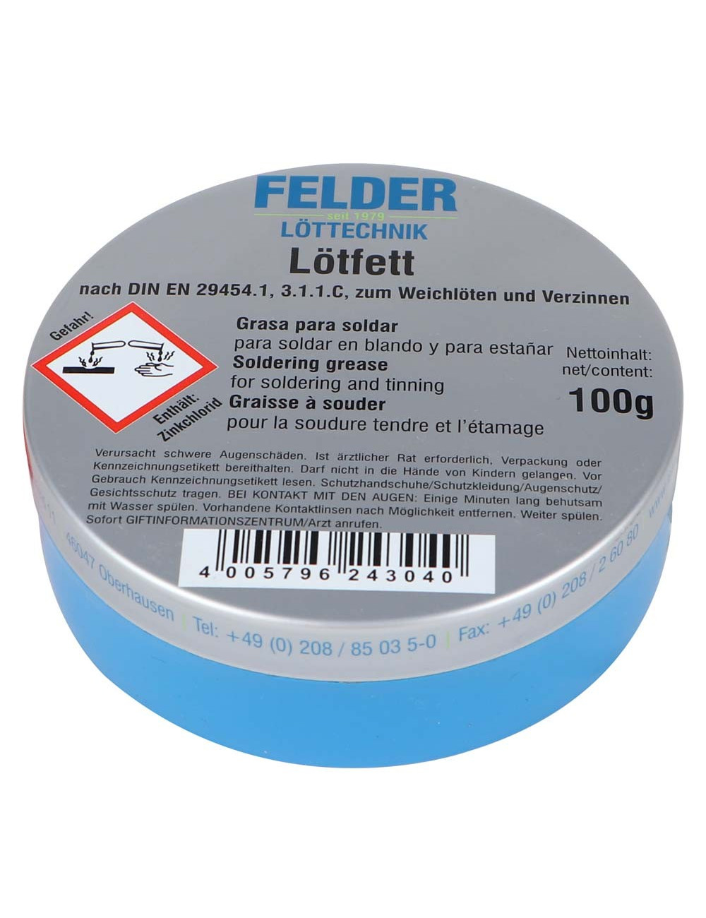 FELDER SOLDERING GREASE 100 GM