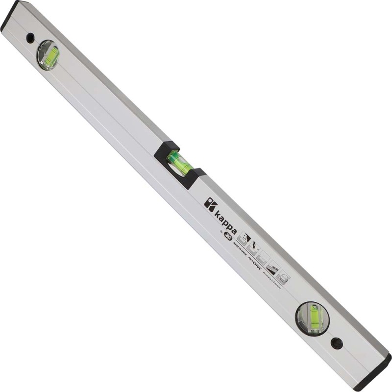 045E060 ALUMINIUM PRO LEVEL WITH 3 VIALS 60 CM