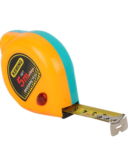 KM-42 PLASTIC MEASURING TAPE MIX COLOUR 5 MTR x 19 MM