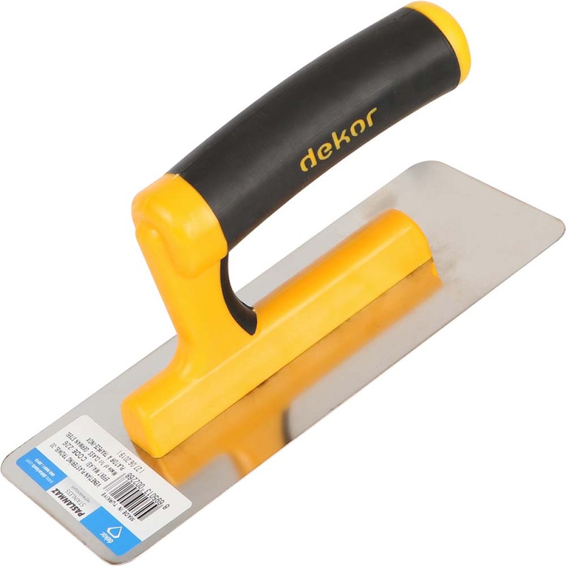 226 PLASTER TROWEL STAINLESS STEEL PLASTIC HANDLE 20 CM