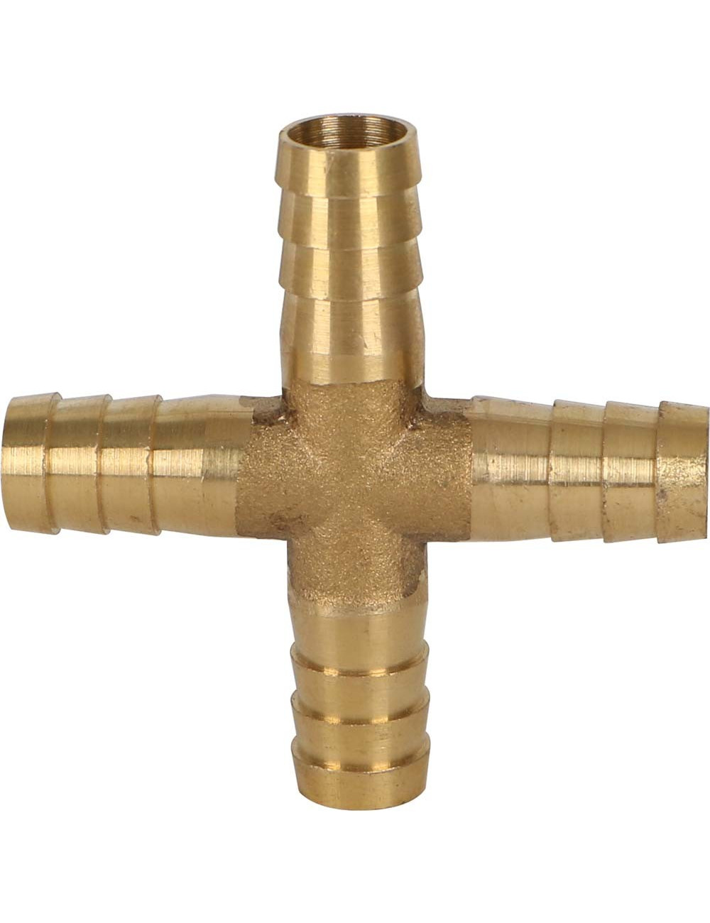 4 WAY BRASS GAS NIPPLE 10 MM