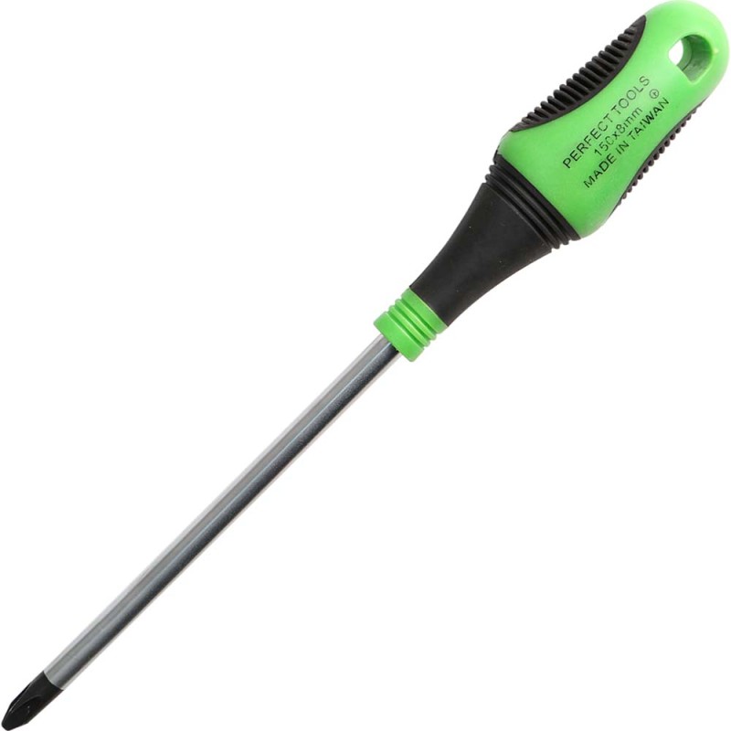 SD183B-PT SCREWDRIVER DOUBLE COLOR 8 MM 6" +