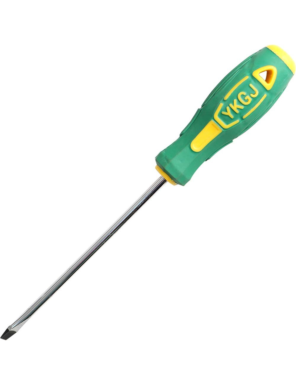 KM-S10 SLOTTED SCREWDRIVER WITH GREEN HANDLE 6"