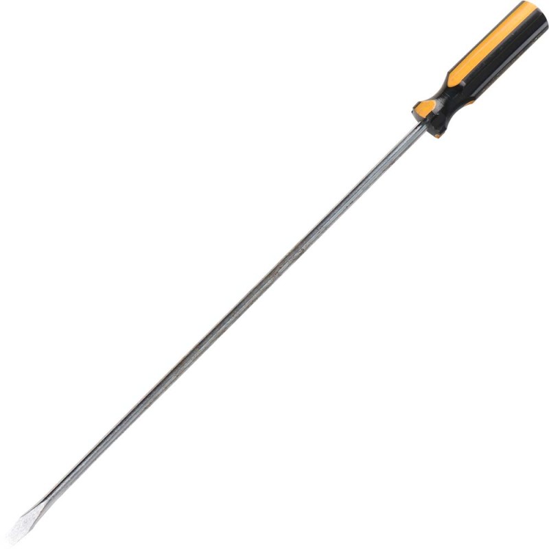 SLOTTED SCREWDRIVER WITH PLASTIC HANDLE 12"