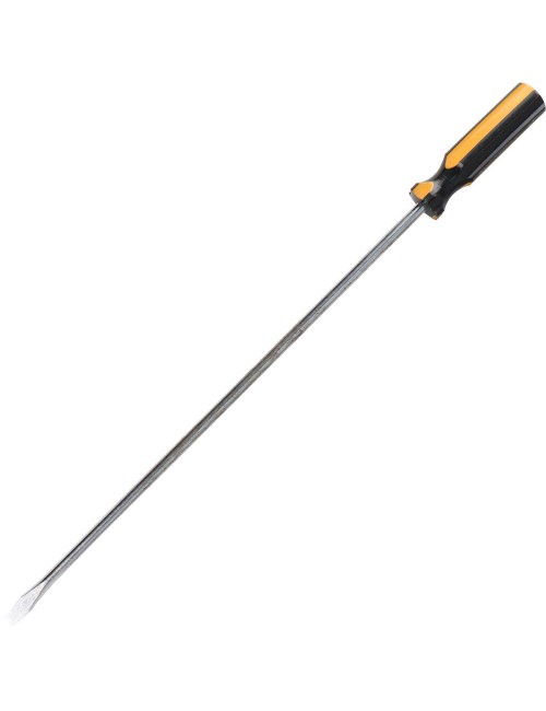 SLOTTED SCREWDRIVER WITH PLASTIC HANDLE 12"