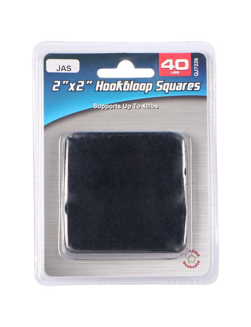QJ7226 HOOK & LOOP SQUARE 3" x 3" 2 PCS/SET