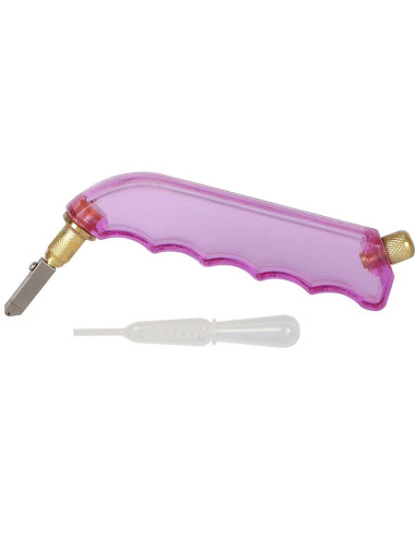 GC 7004 GLASS CUTTER WITH PLASTIC HANDLE CLEAR